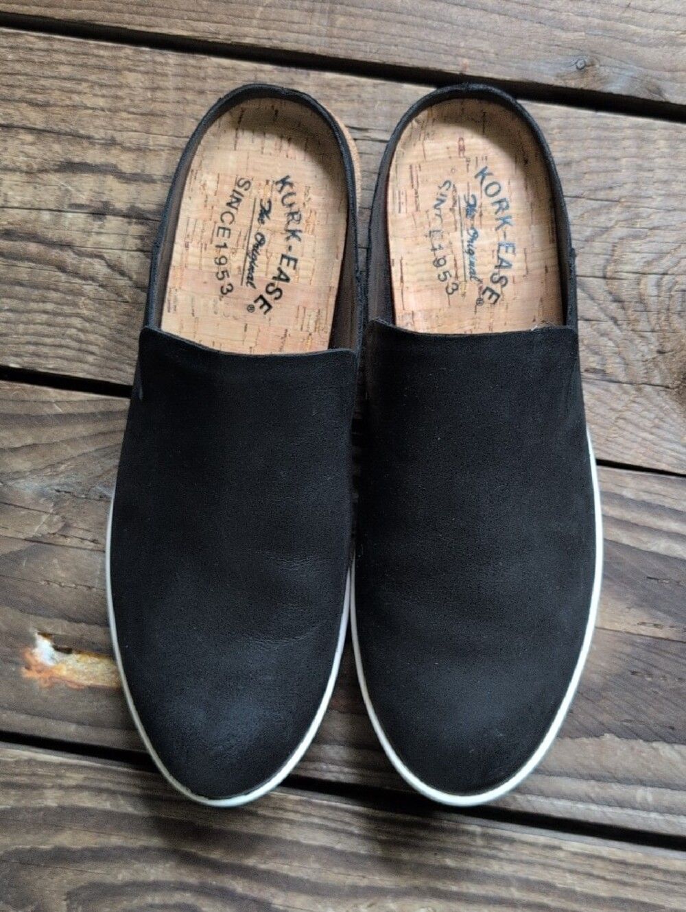 Kork-Ease Women's Black Slip-On Leather Mules US7 - Picture 4 of 8